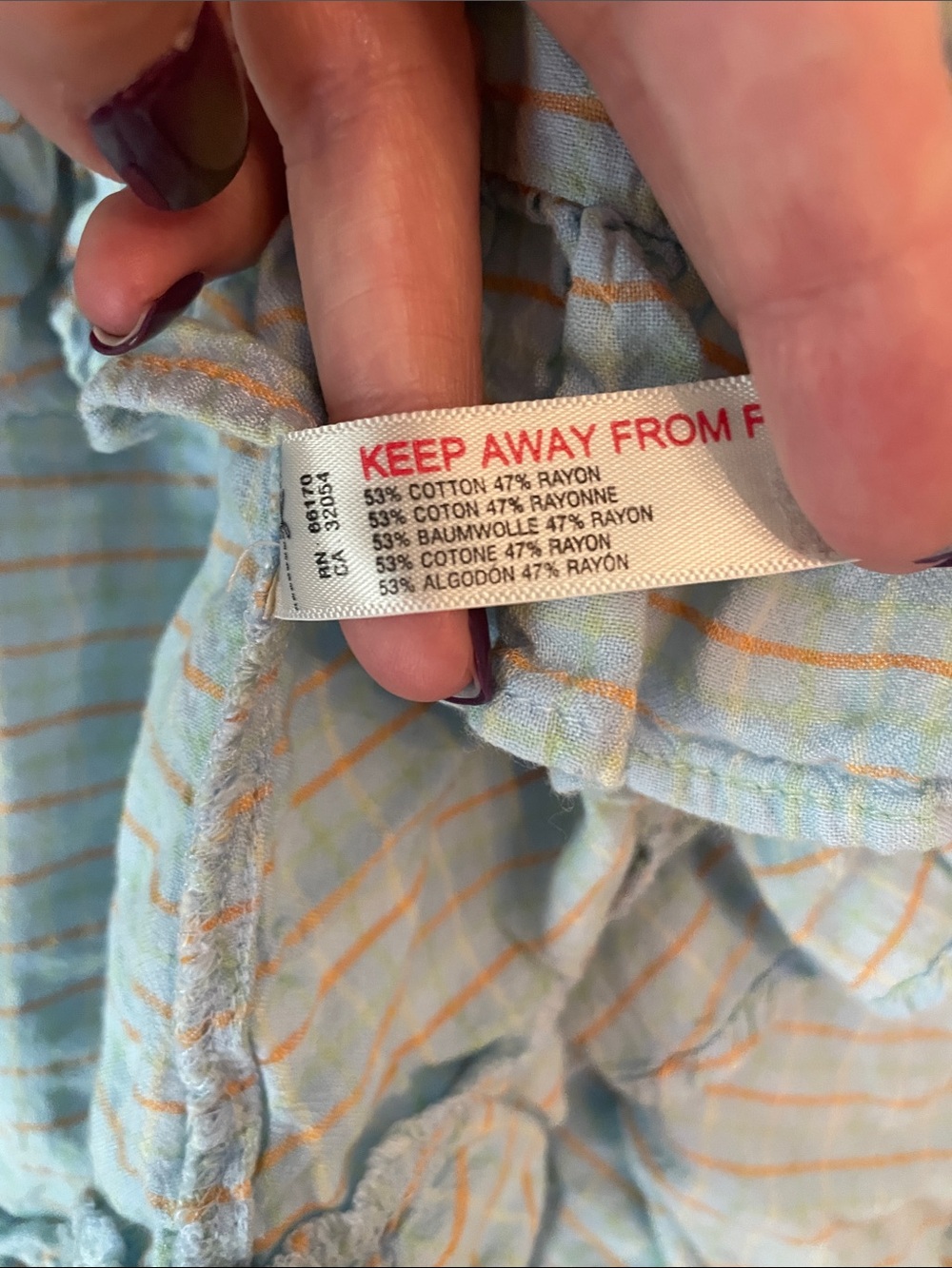 Anthropologie Light Blue Ruffle Capri Pajama Set - Picture 4 of 15
